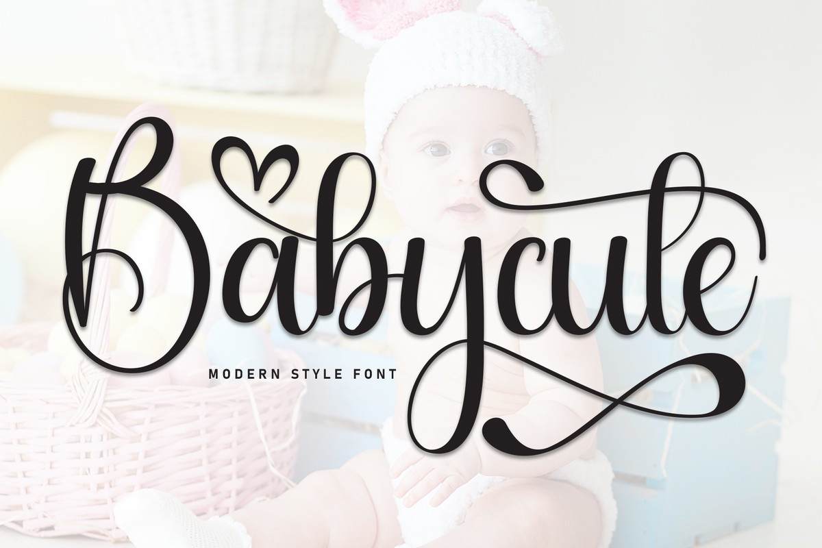 Schriftart Babycute