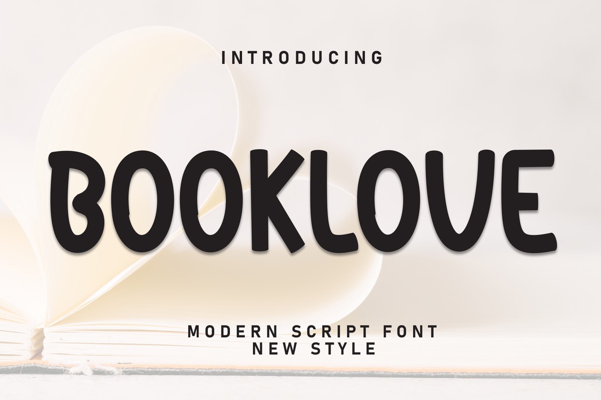 Schriftart Booklove