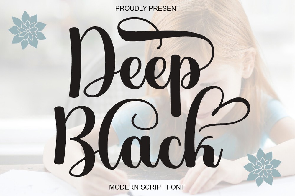 Schriftart Deep Black