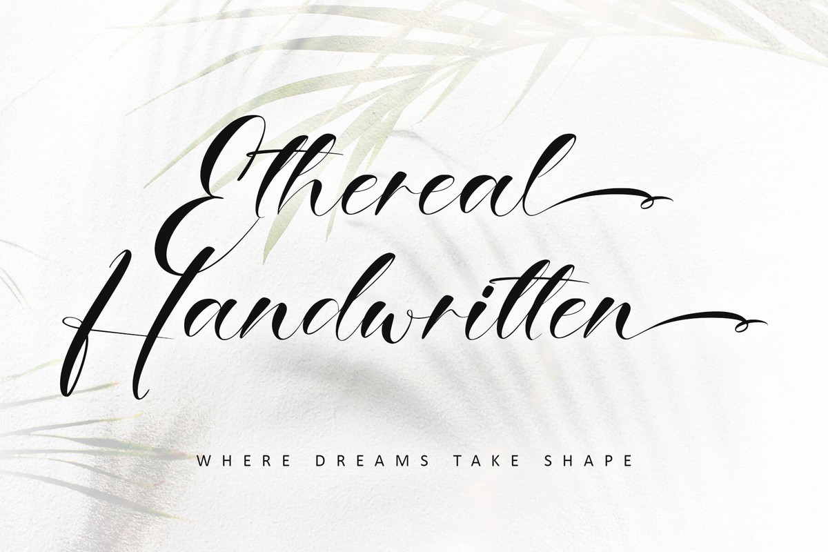 Schriftart Ethereal