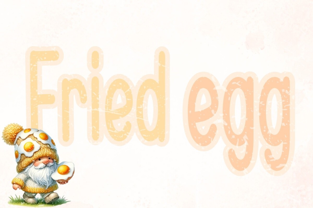 Schriftart Fried Egg