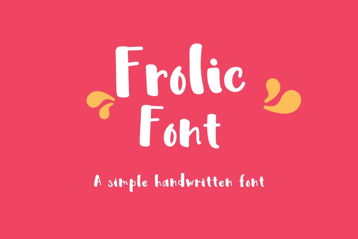 Schriftart Frolic