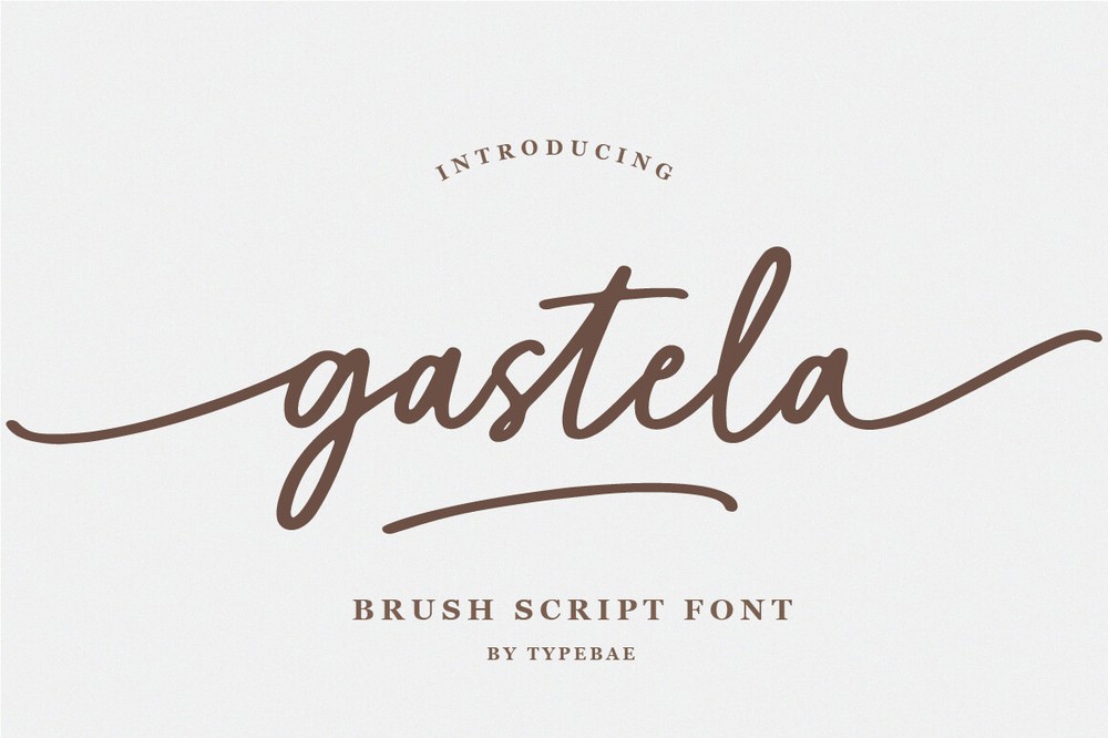 Schriftart Gastela