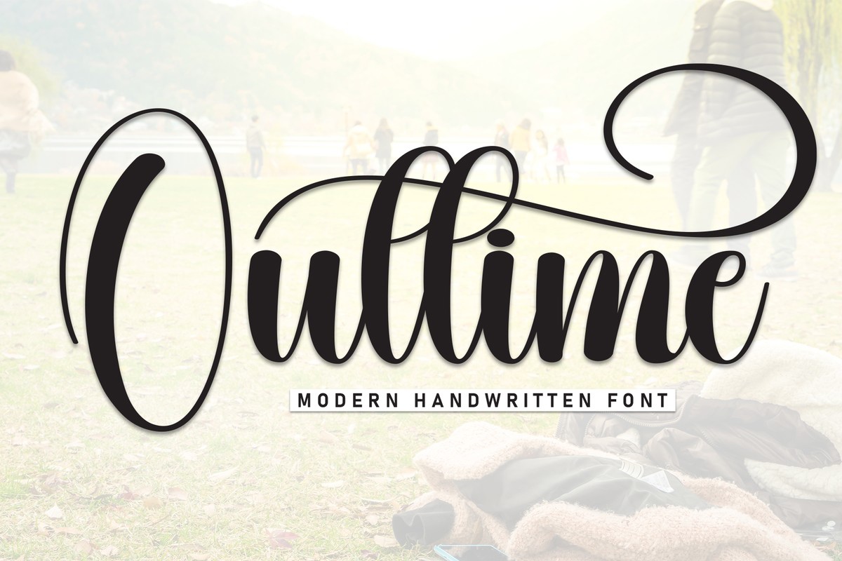 Schriftart Outtime