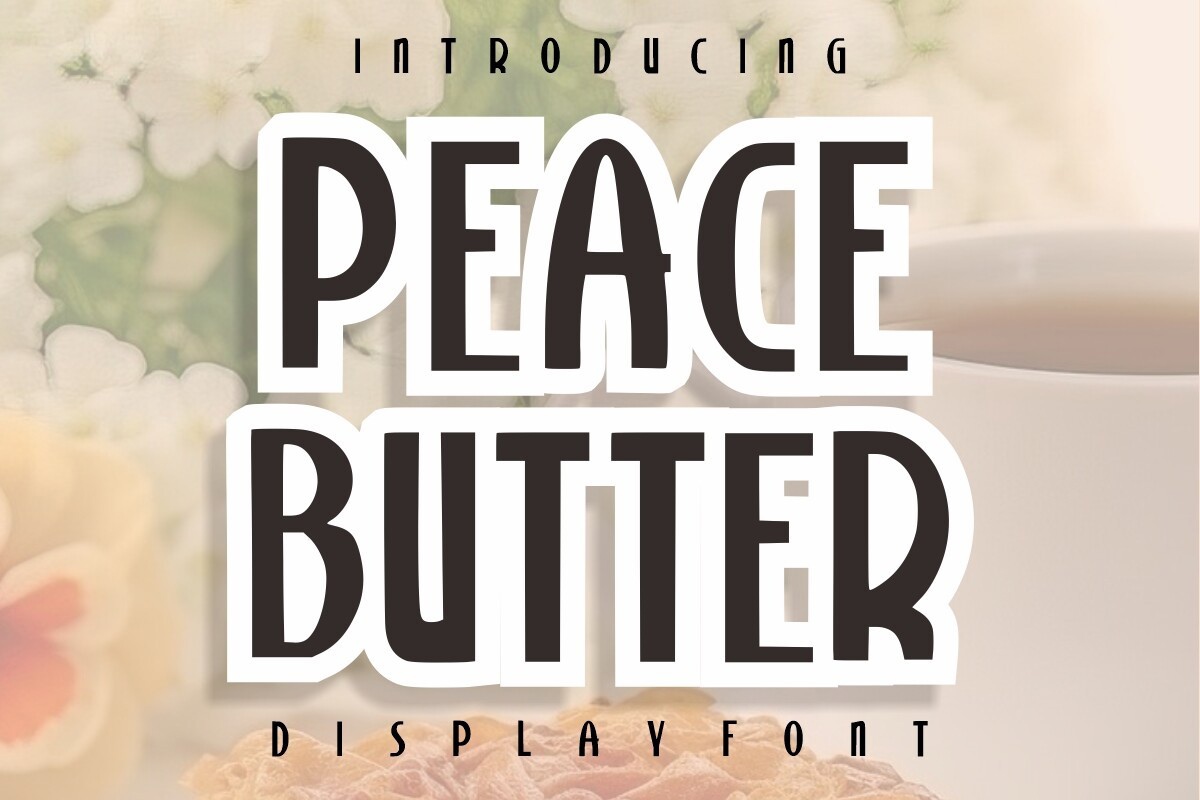 Schriftart Peace Butter