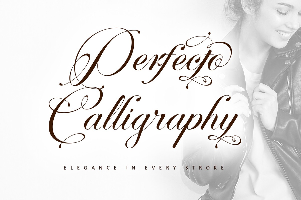 Schriftart Perfecto Calligraphy