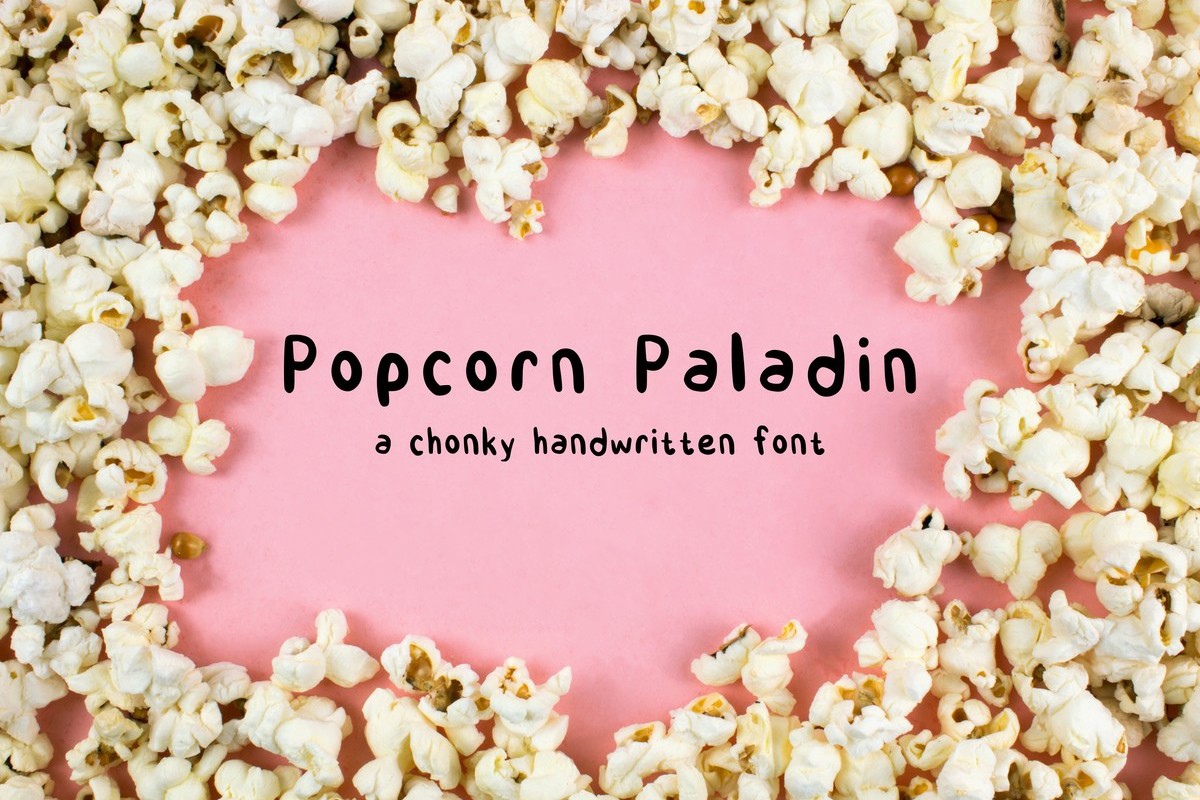 Schriftart Popcorn Paladin