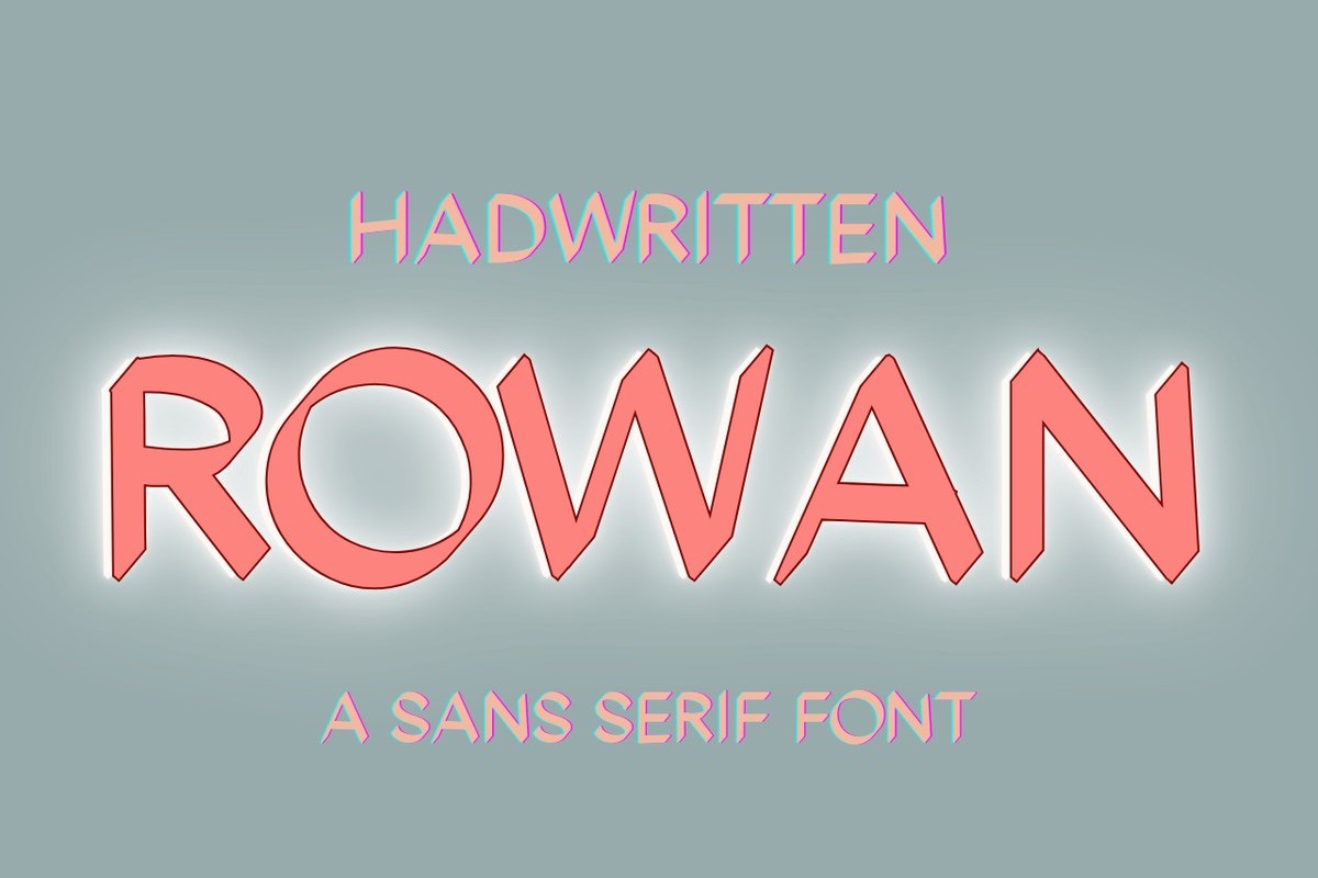 Schriftart Rowan