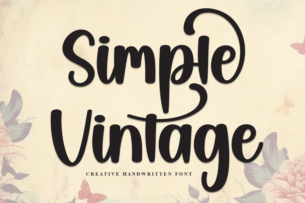 Schriftart Simple Vintage