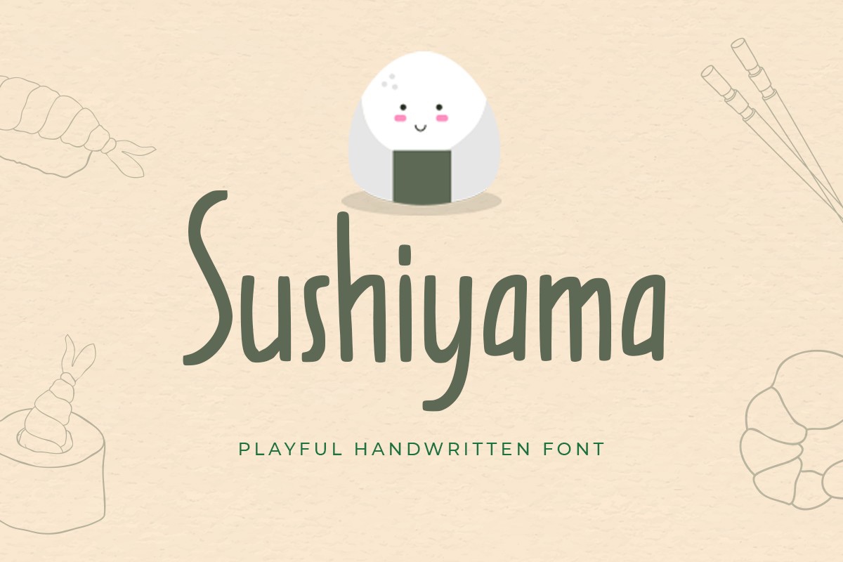 Schriftart Sushiyama