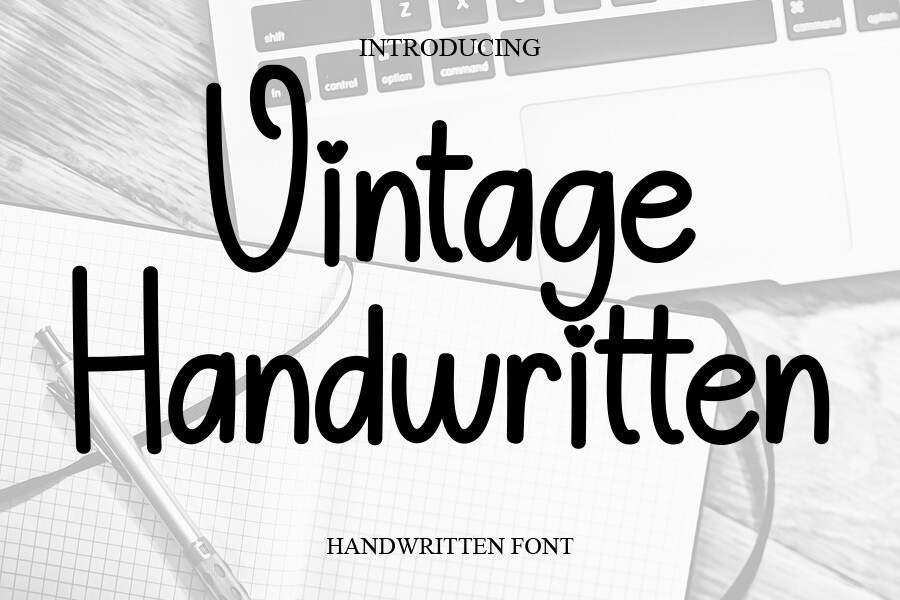 Schriftart Vintage Handwritten