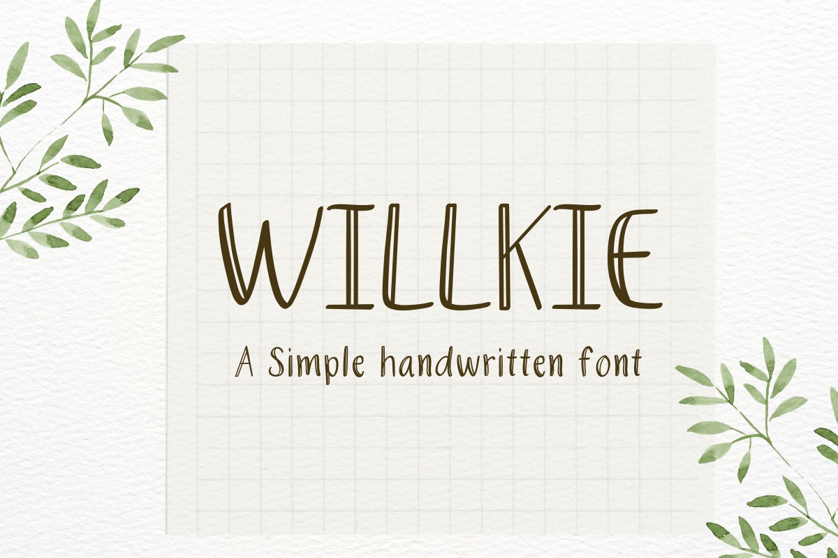 Schriftart Willkie