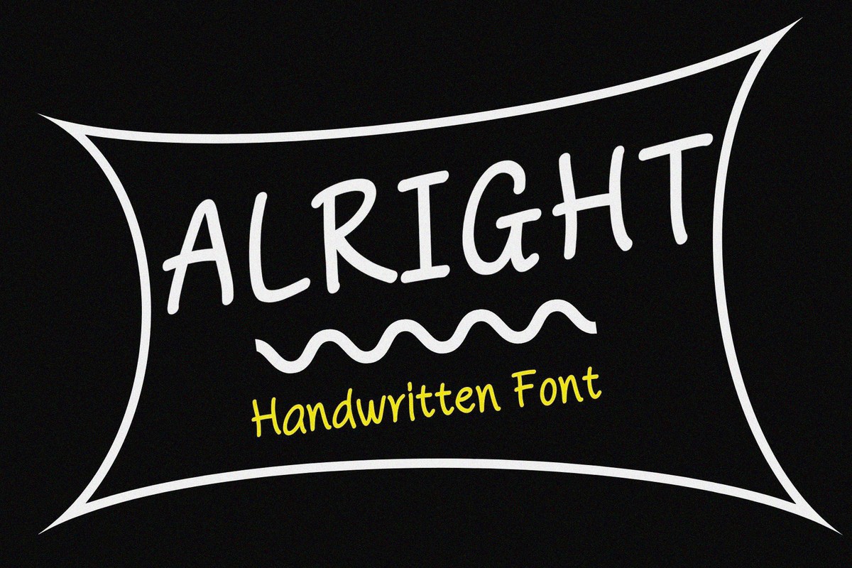 Schriftart Alright