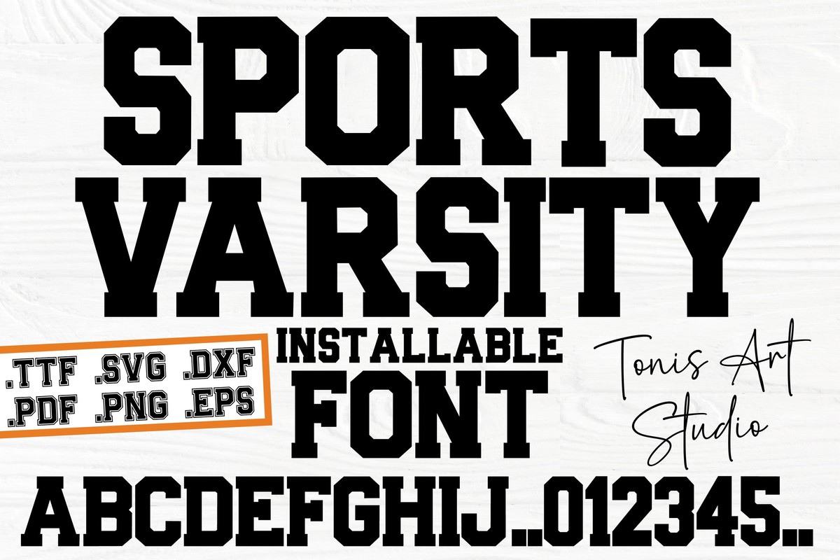 Schriftart AB Sports Varsity