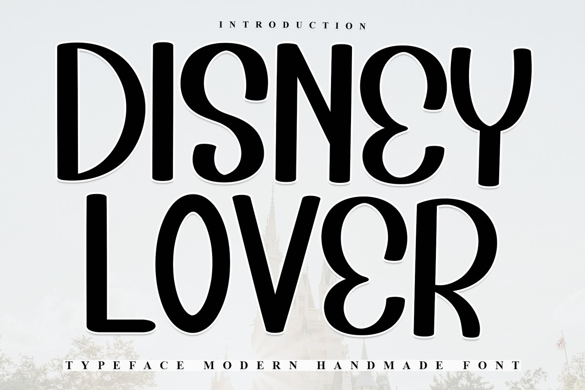 Schriftart Disney Lover