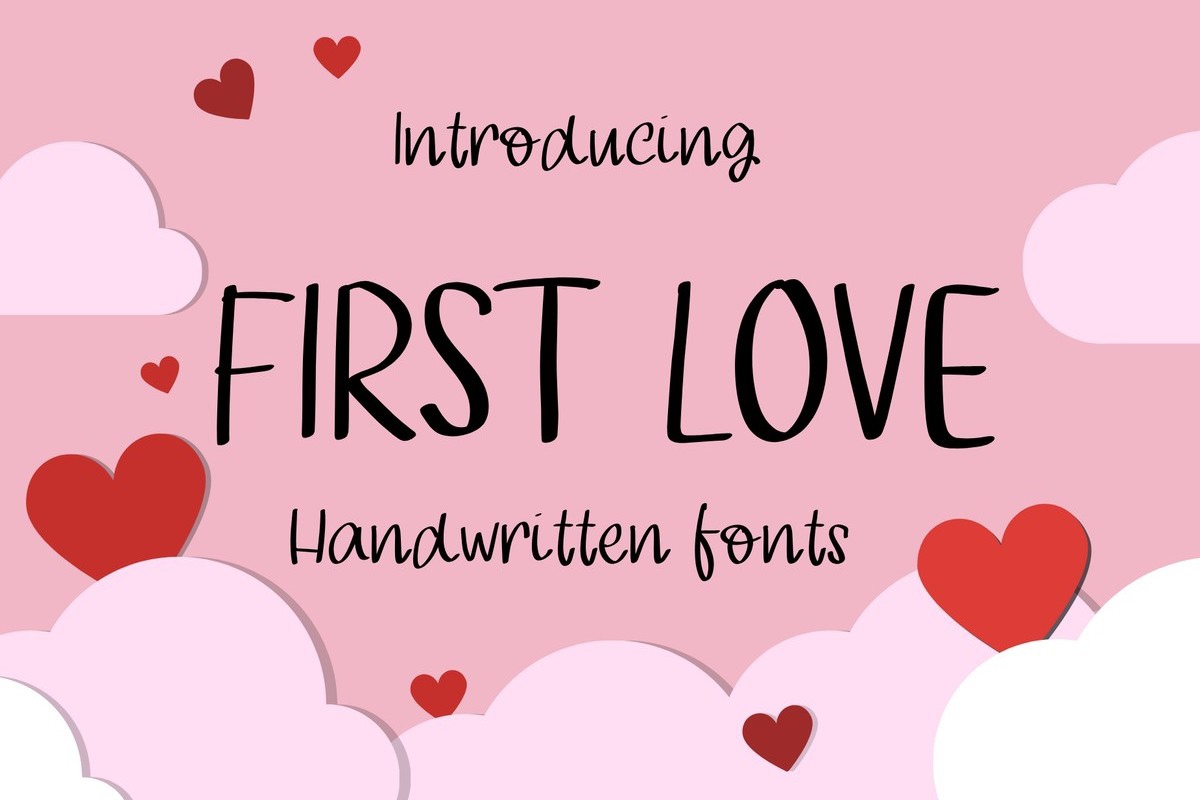 Schriftart First Love