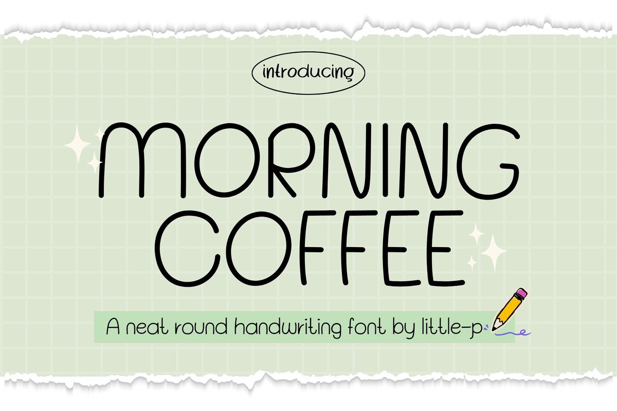 Schriftart Morning Coffee