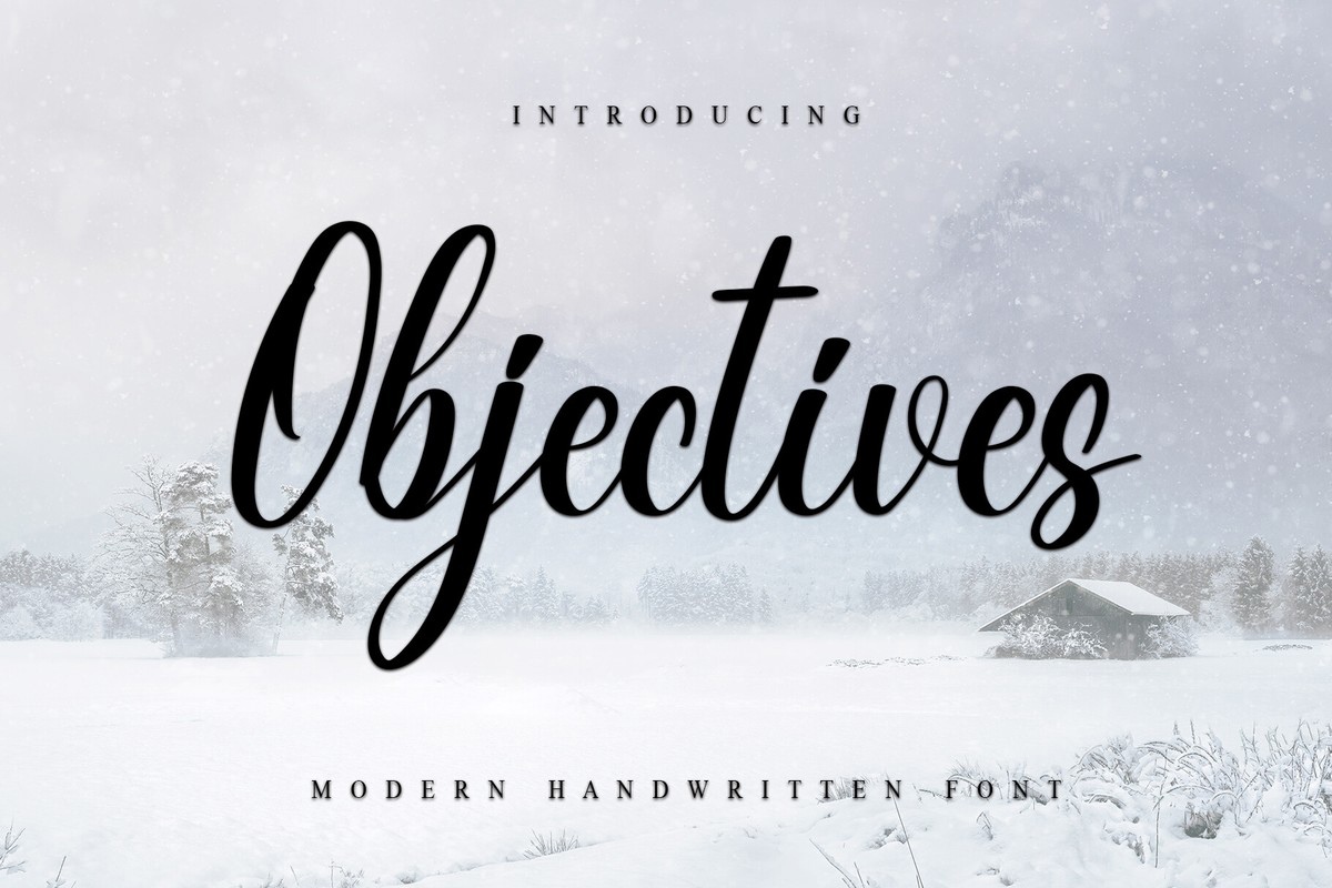 Schriftart Objectives