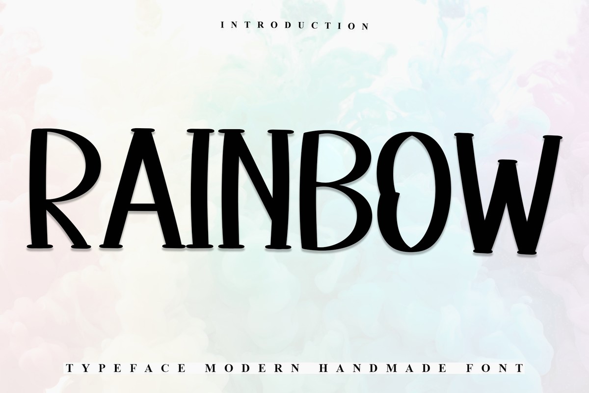 Schriftart Rainbow