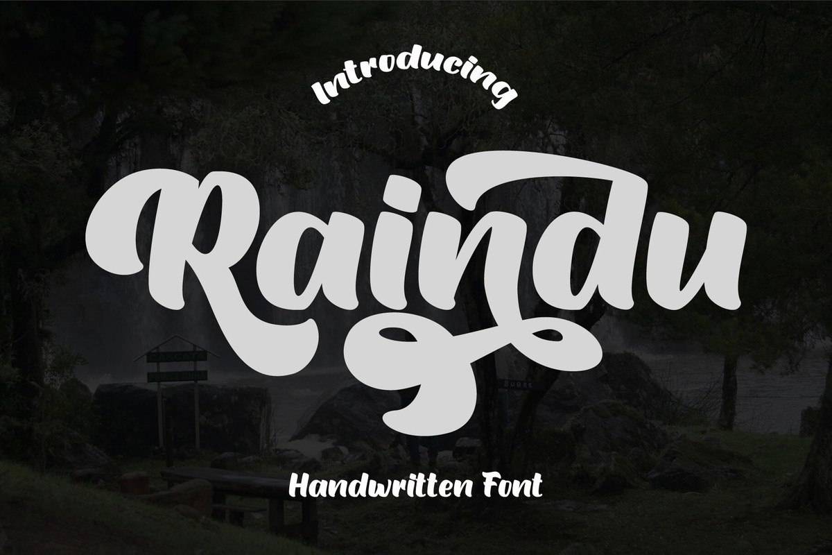 Schriftart Raindu