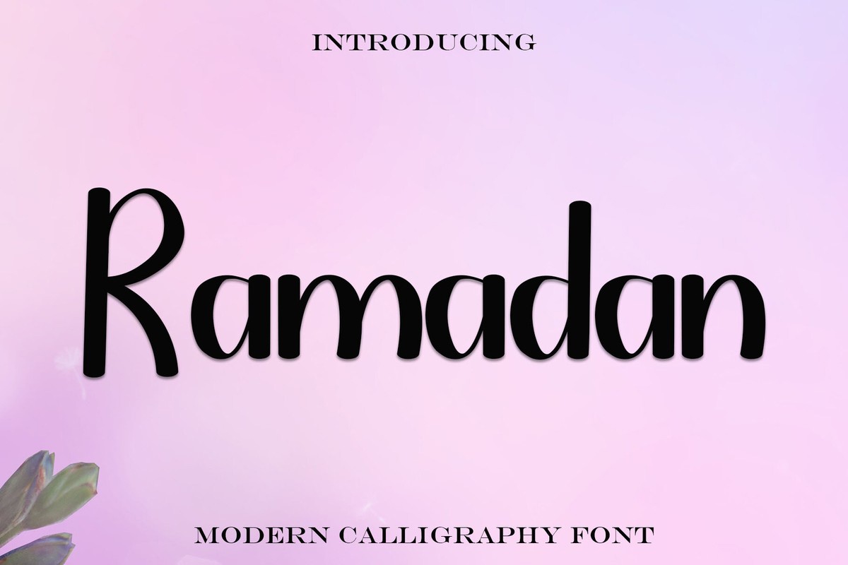 Schriftart Ramadan