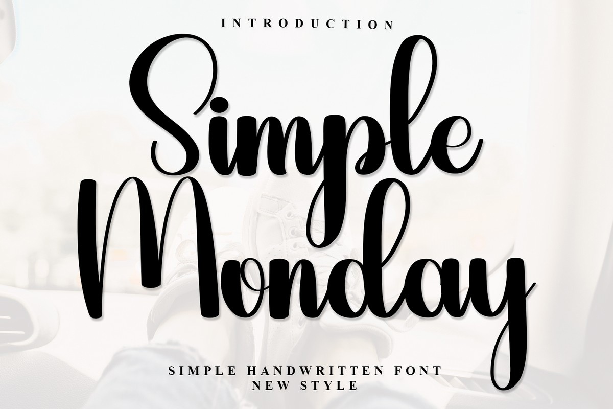 Schriftart Simple Monday