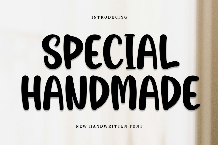 Schriftart Special Handmade