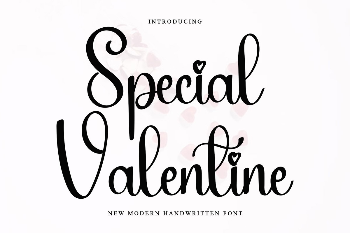 Schriftart Special Valentine