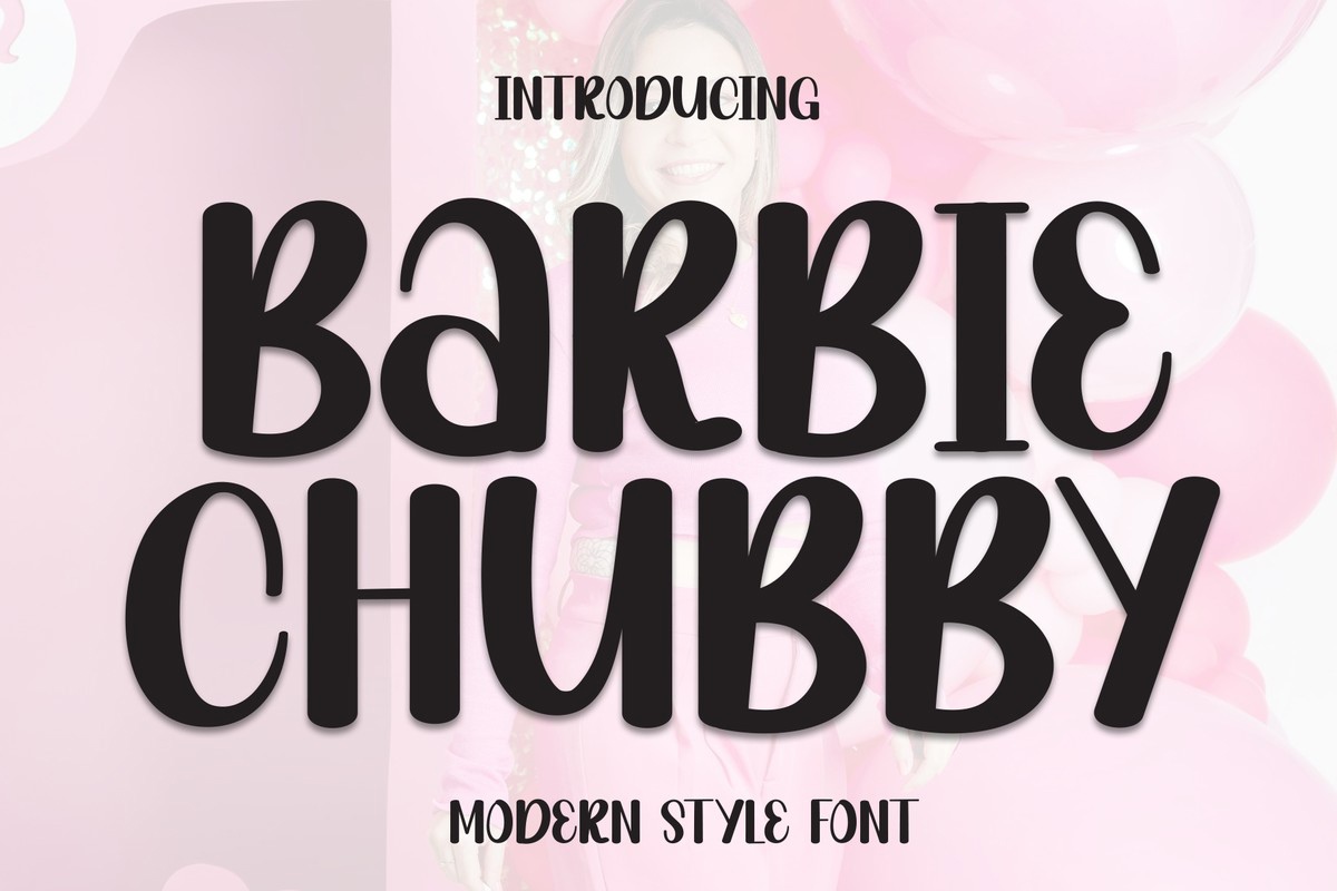 Schriftart Barbie Chubby