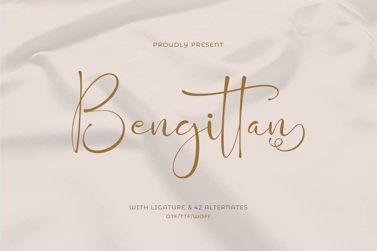 Schriftart Bengittan