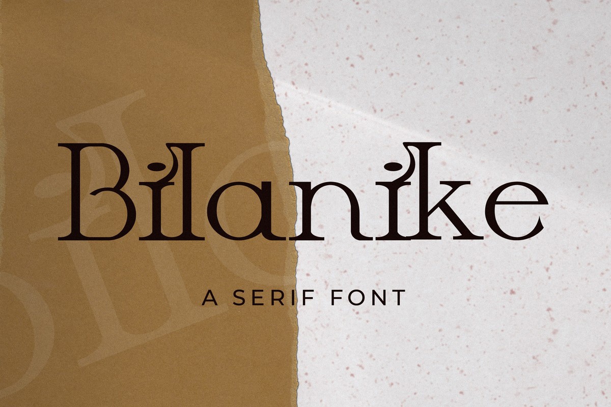 Schriftart Bilanike