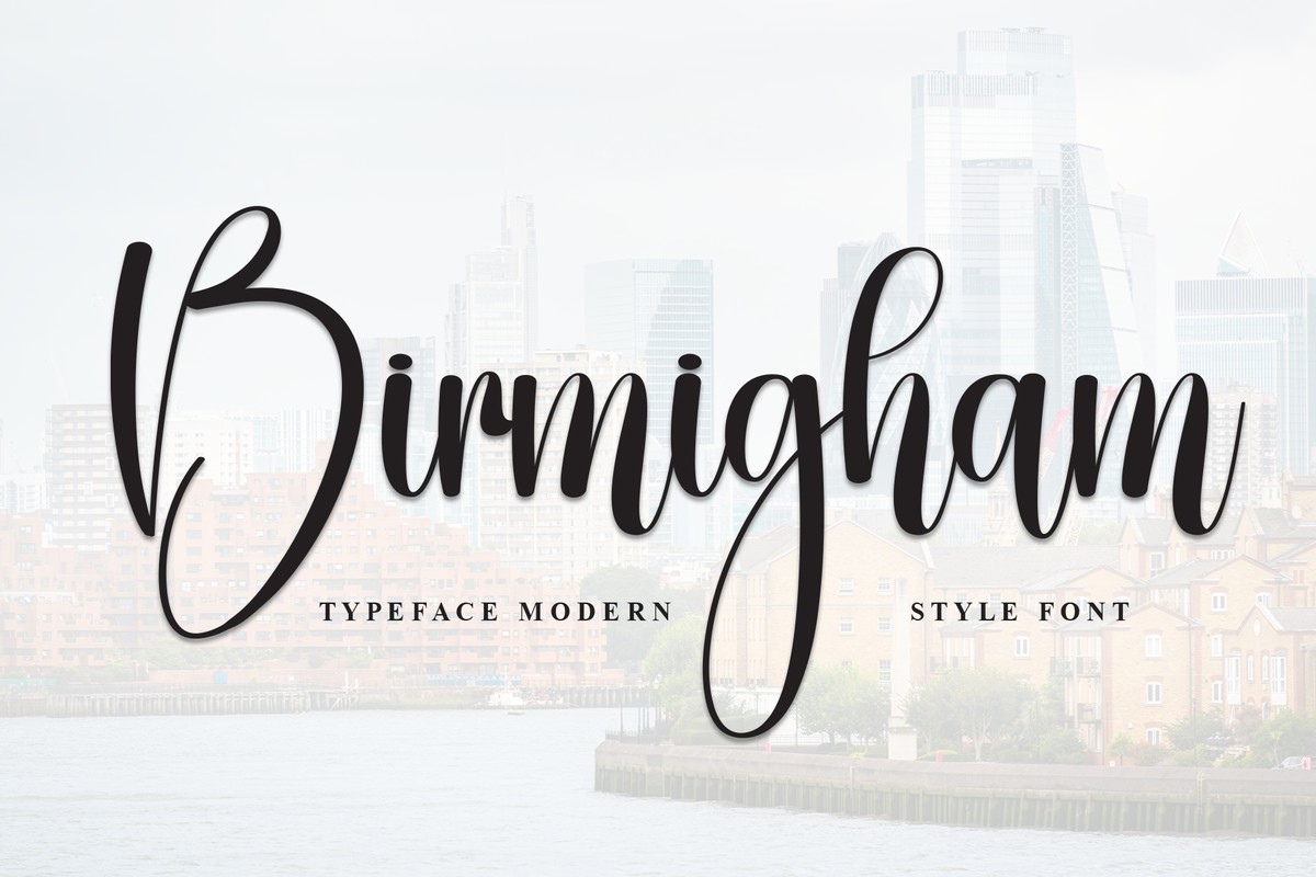 Schriftart Birmigham