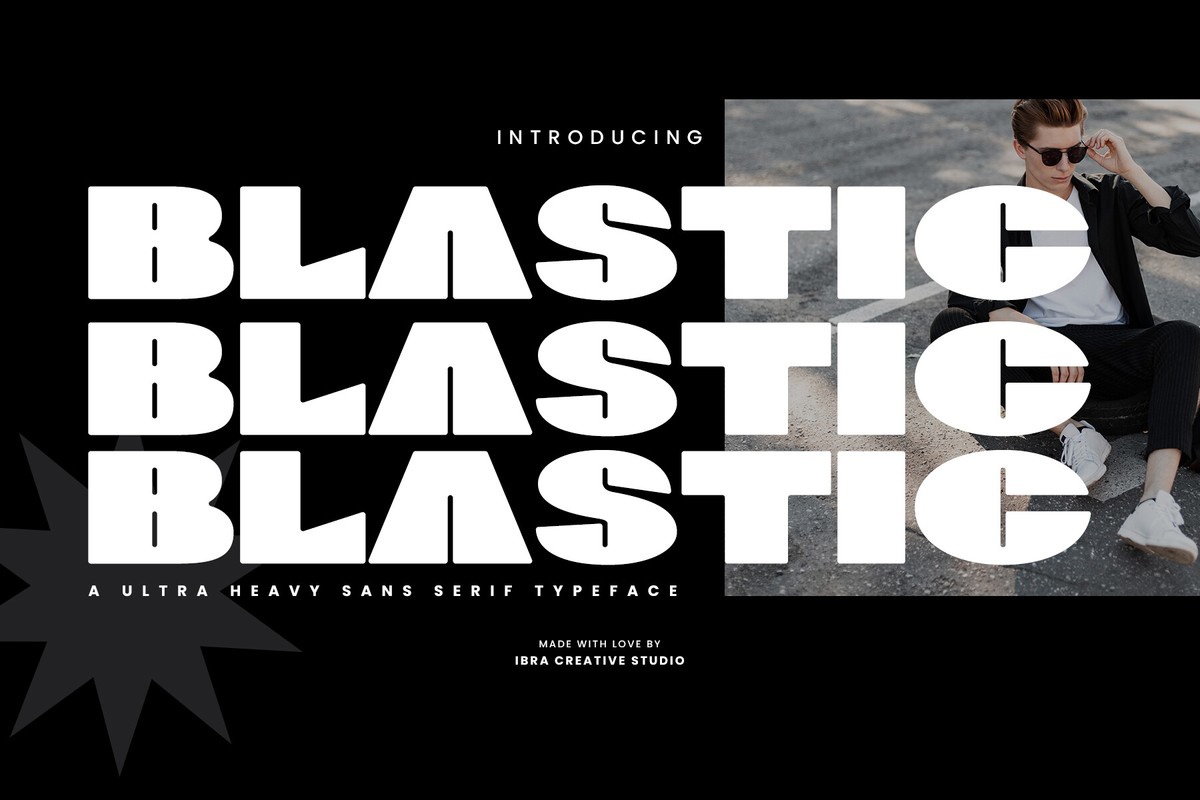 Schriftart Blastic