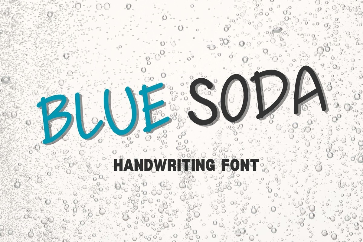 Schriftart Blue Soda