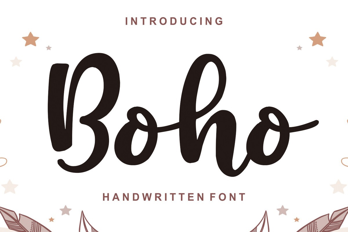 Schriftart Boho