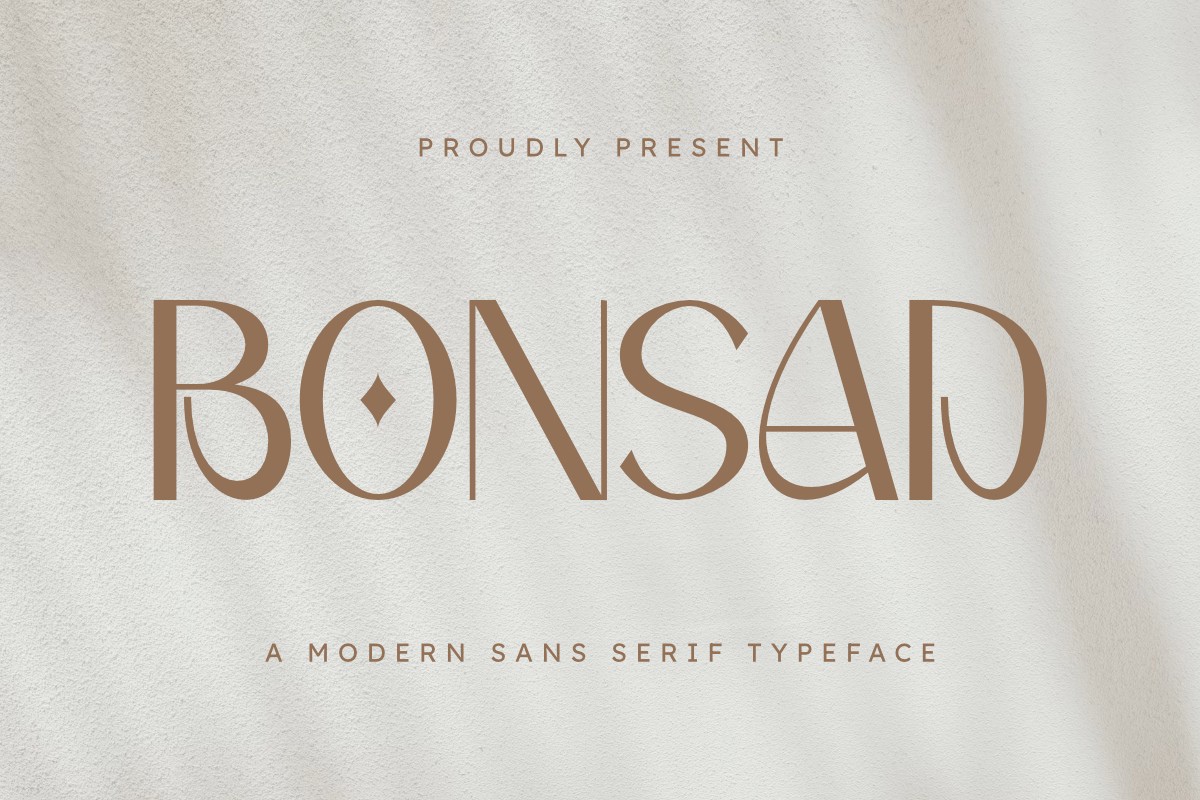 Schriftart Bonsad