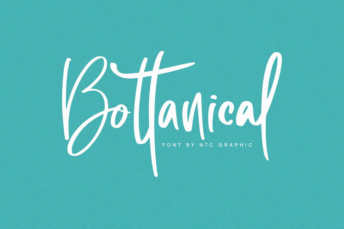 Schriftart Bottanical