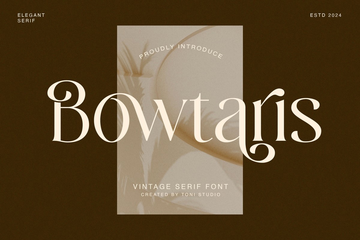 Schriftart Bowtaris