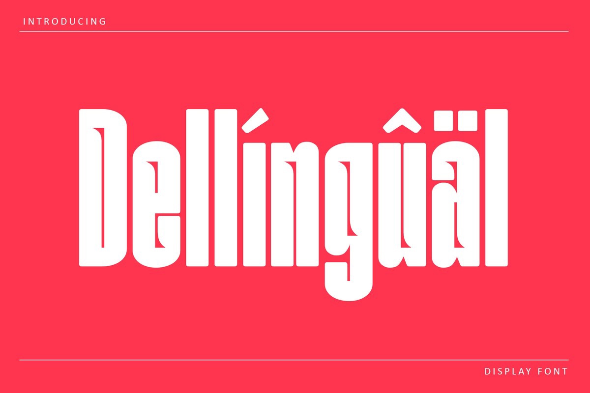 Schriftart Dellingual