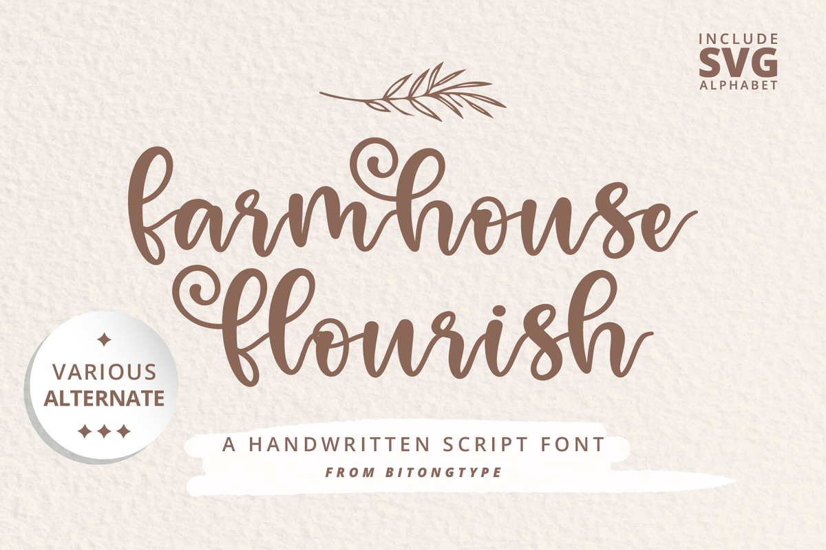 Schriftart Farmhouse Flourish