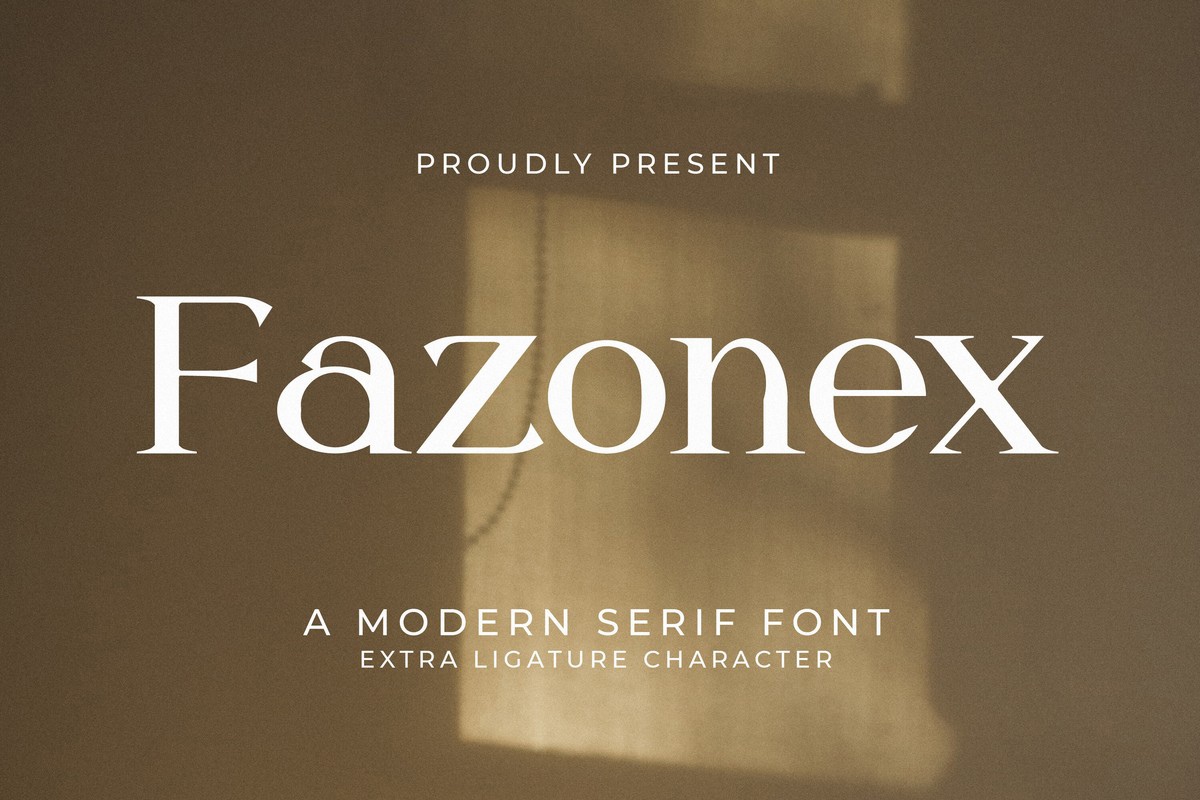 Schriftart Fazonex