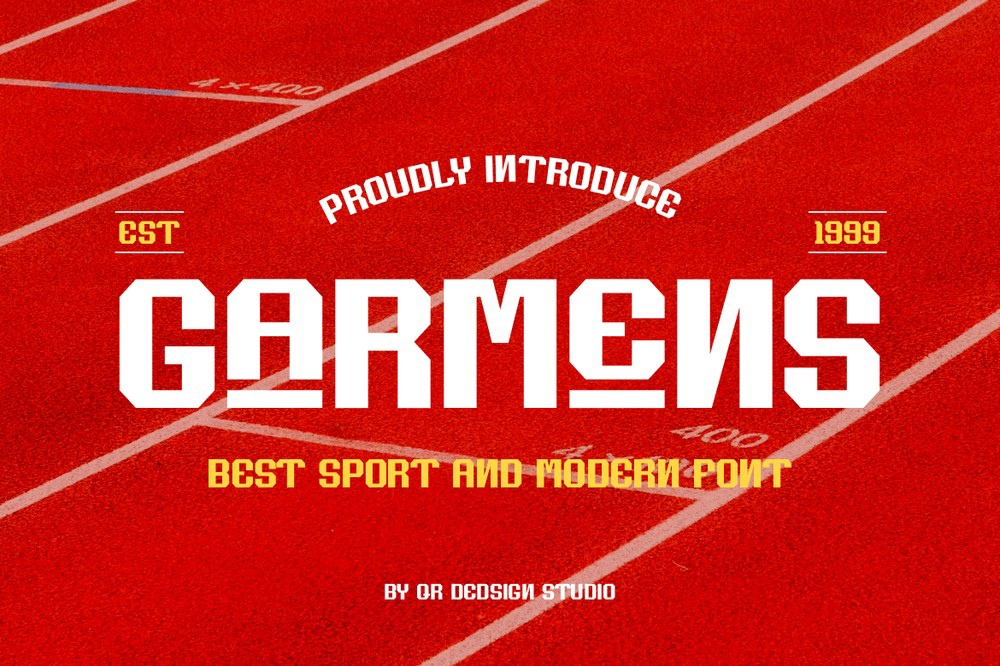 Schriftart Garmens