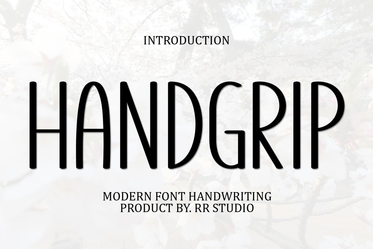 Schriftart Handgrip