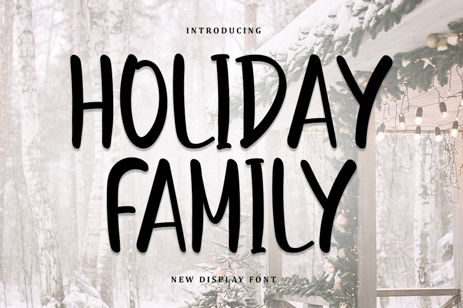 Schriftart Holiday Family