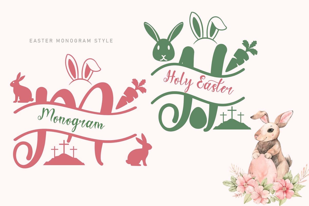 Schriftart Holy Easter Monogram