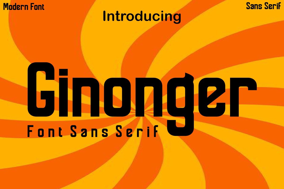 Schriftart Ginonger