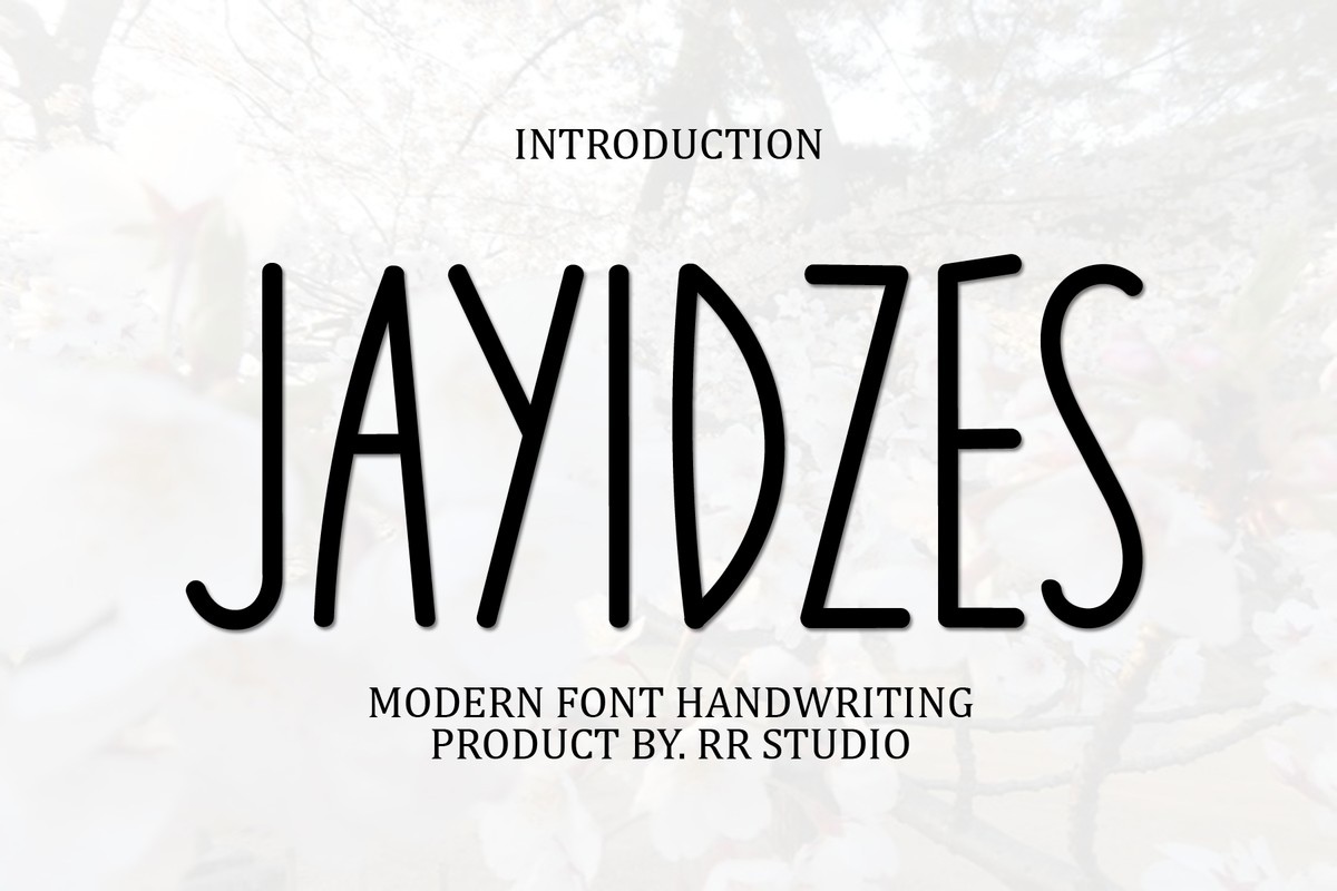 Schriftart Jayidzes