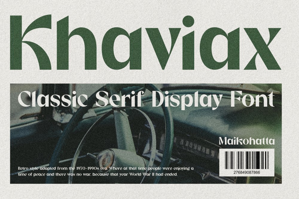 Schriftart Khaviax