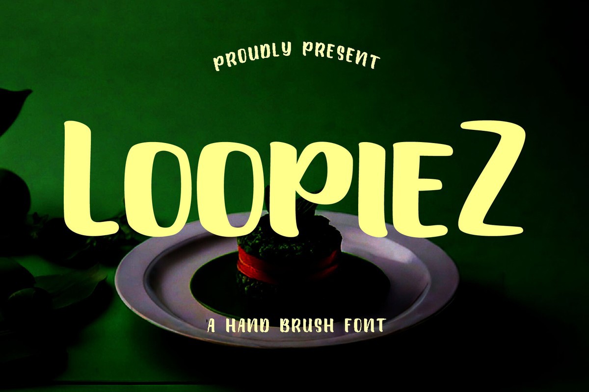 Schriftart Loopiez