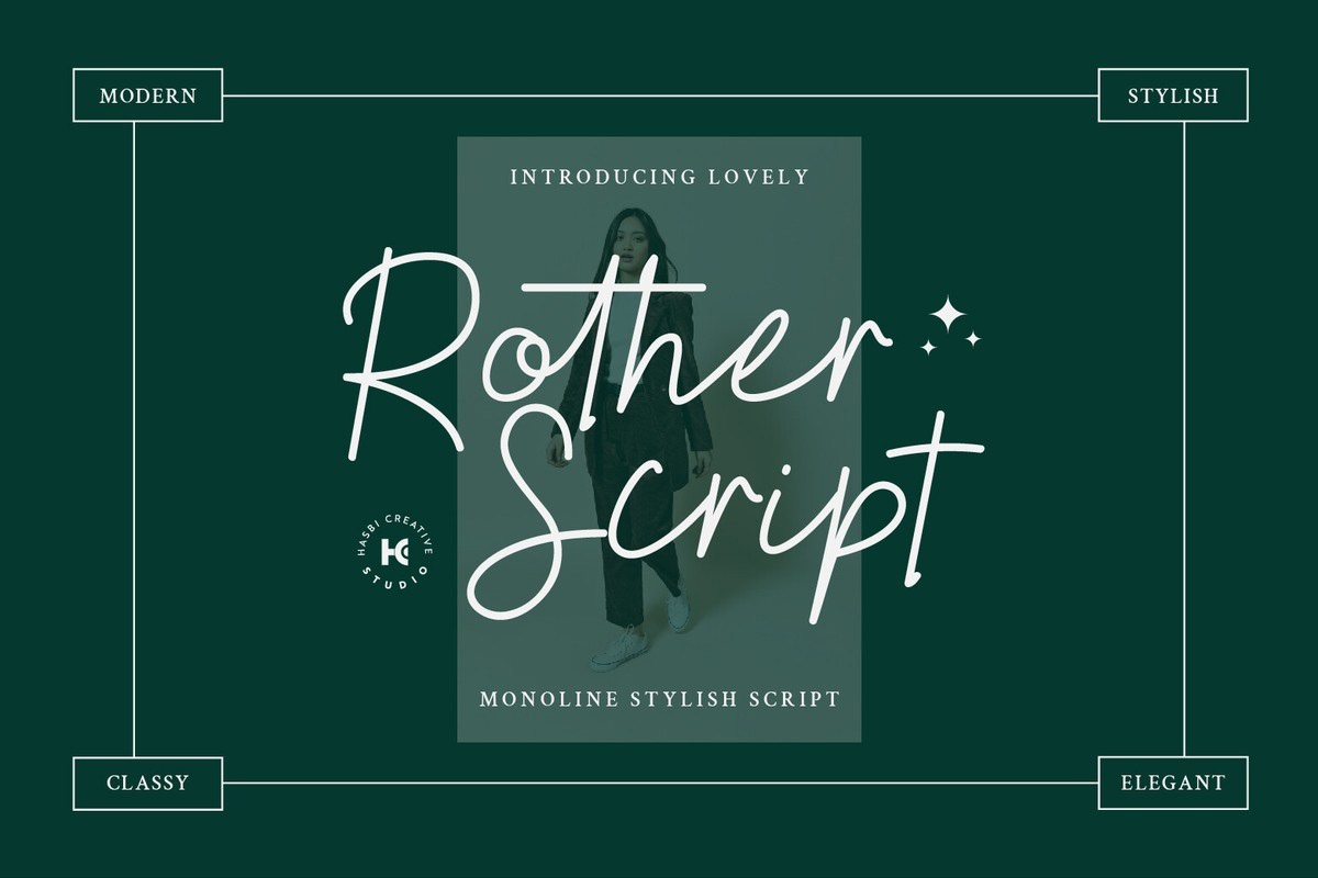 Schriftart Rother Script